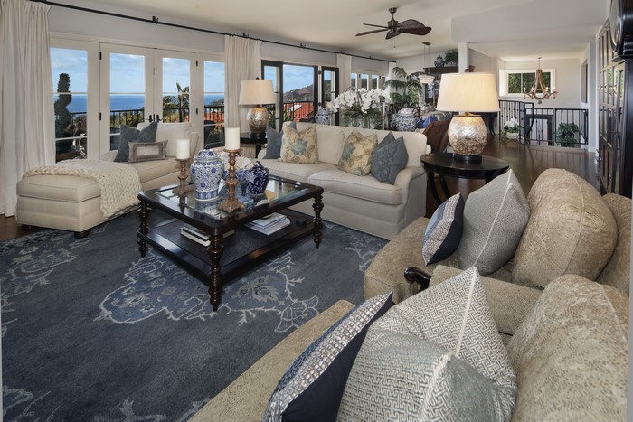 Living room with ocean view