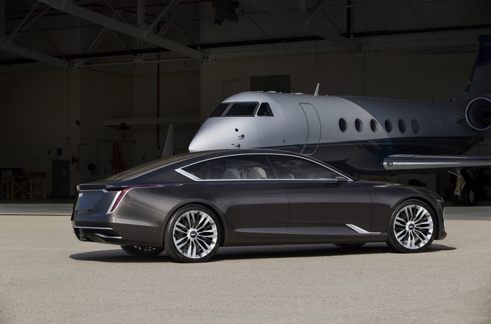 Cadillac Escala Concept car and private jet