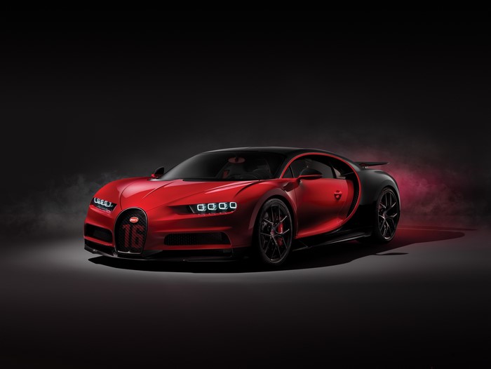 4K Bugatti Chiron Sport Red