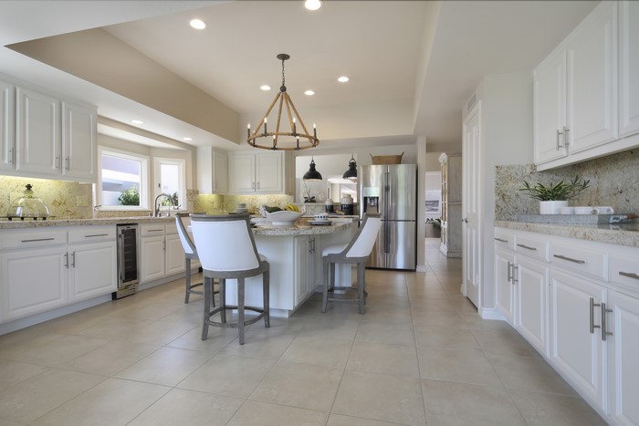 Modern Kitchen with Island and Stainless Steel Appliances