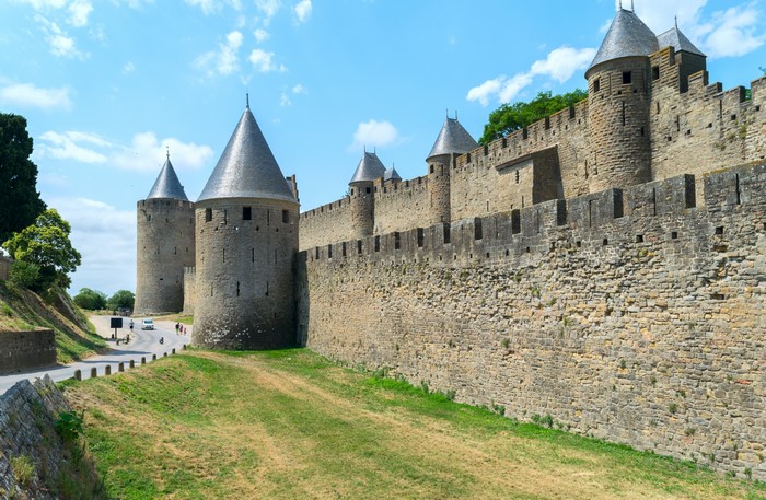 Carcassonne Fortress Walls and Towers, France