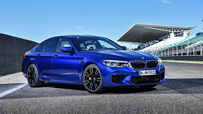 4K BMW M5 Sedan on a Racetrack