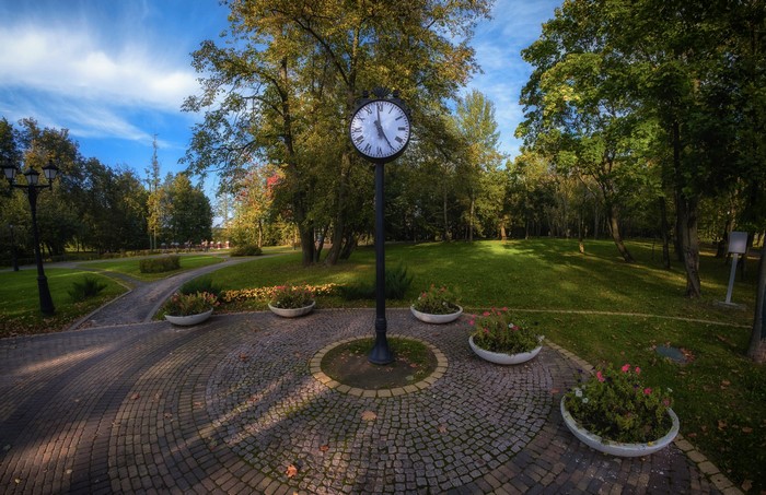 Park clock in Loshitski park, Minsk, Belarus