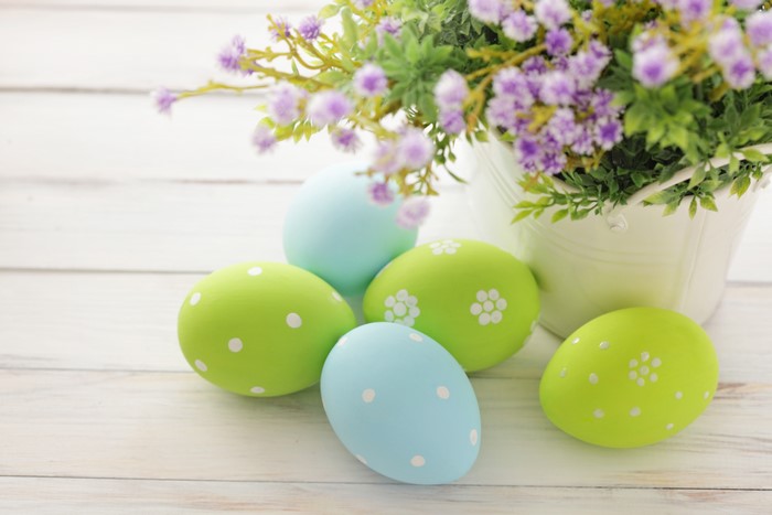 Easter Eggs with Flowers