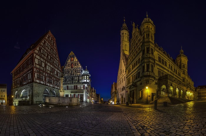 Rothenburg Germany at Night