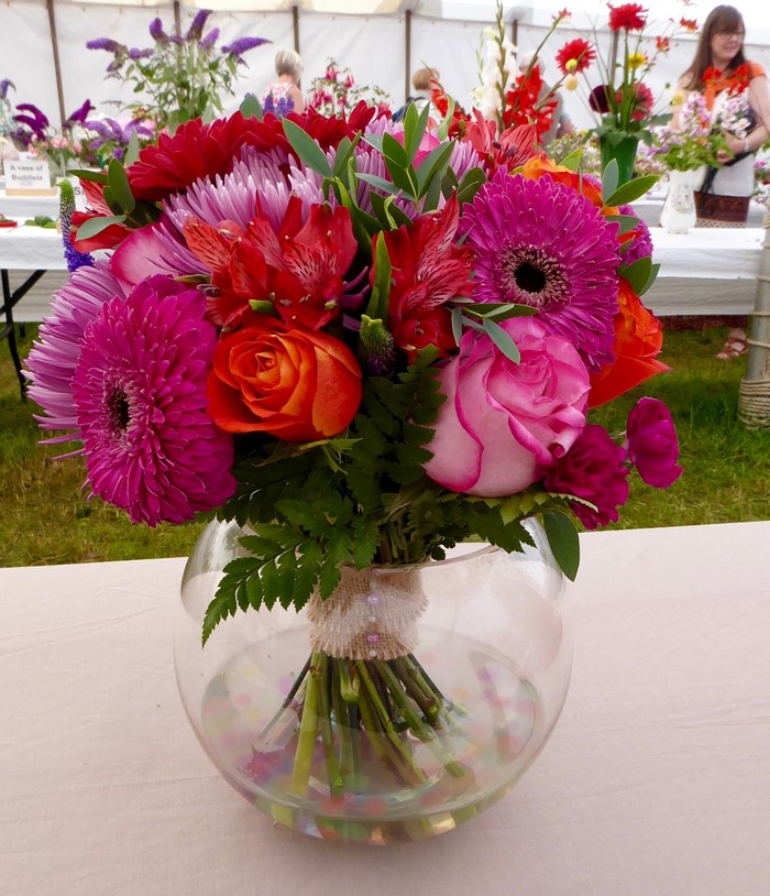 Vibrant Bouquet of Roses, Dahlias, and Alstroemeria