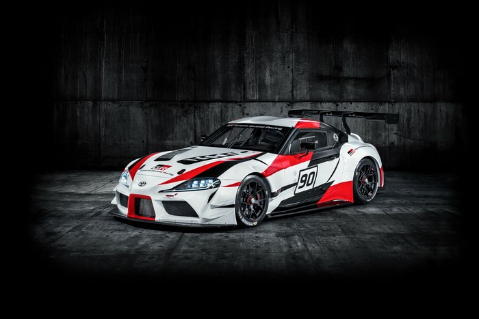 Toyota GR Supra Racing Concept with number 90