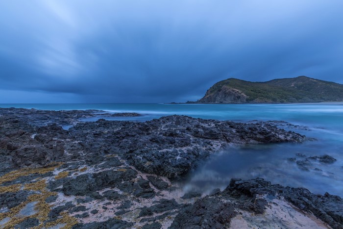 Tapotupotu Bay, New Zealand Coastline at Dusk