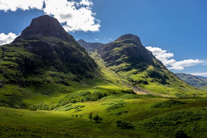 The Three Sisters mountains in Glencoe, Scotland