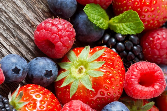 Berries: Strawberry, Raspberry, Blueberries, Blackberries