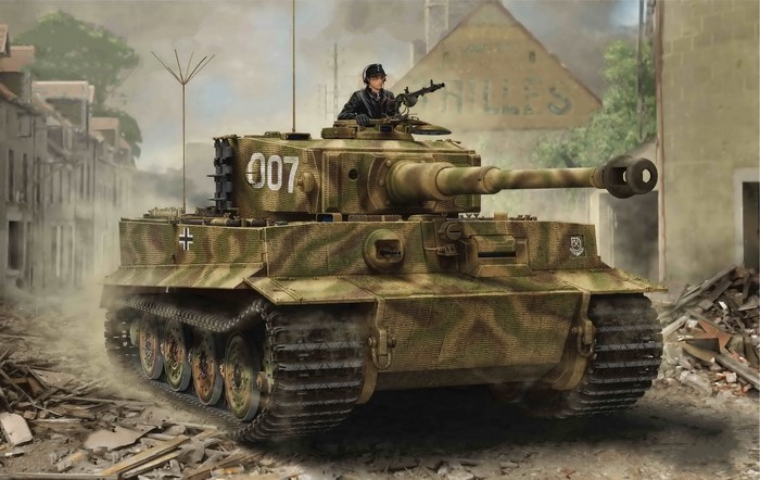 Tiger I Late Production Tank with Crew