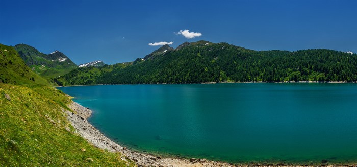 Lago Ritom Ticino, Switzerland, Lake, Mountains, Forests