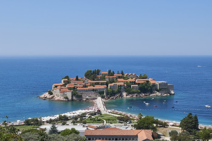 Sveti Stefan Island and Coastline, Montenegro