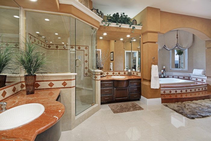 Luxury Bathroom with Shower and Bathtub