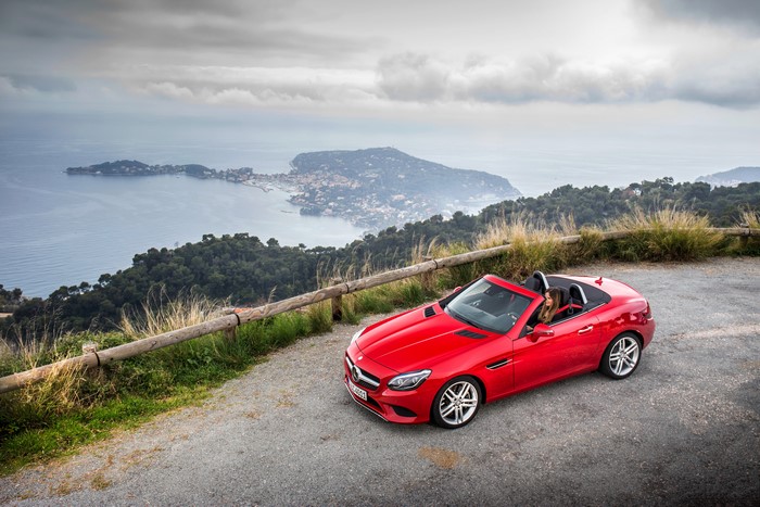 Red 2016 Mercedes-Benz SLC 250 d Cabriolet