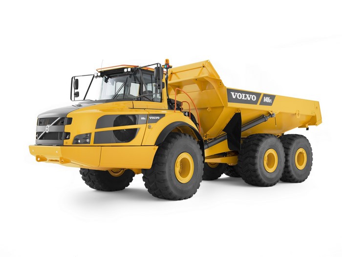 Volvo A40G FS Yellow Dump Truck 4K