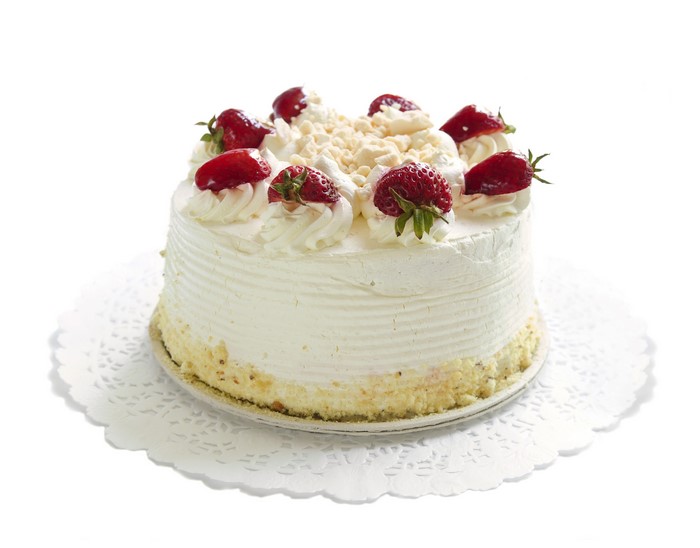 Strawberry Cake with Whipped Cream