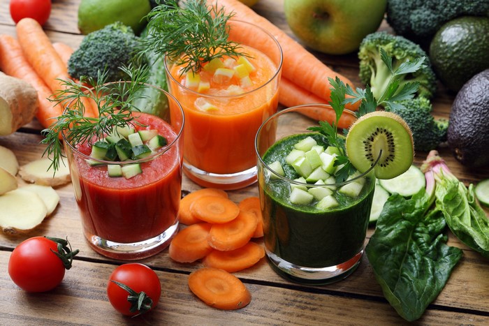 Juice, Vegetables, Carrots, Tomatoes, Dill, Highball glass