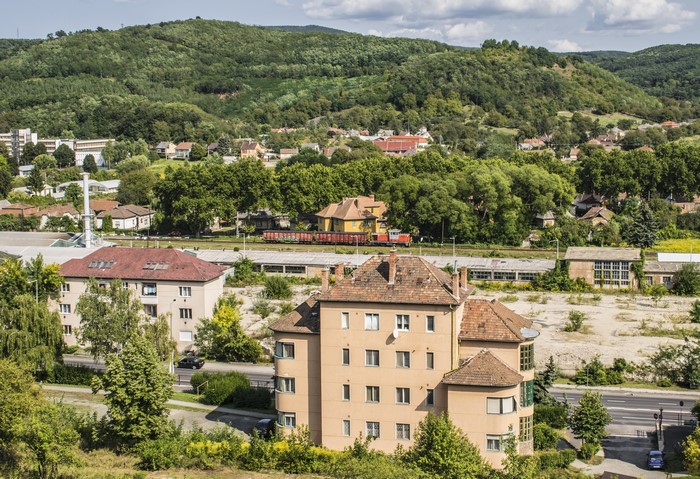 Salgotarjan, Hungary: Houses on a Hillside