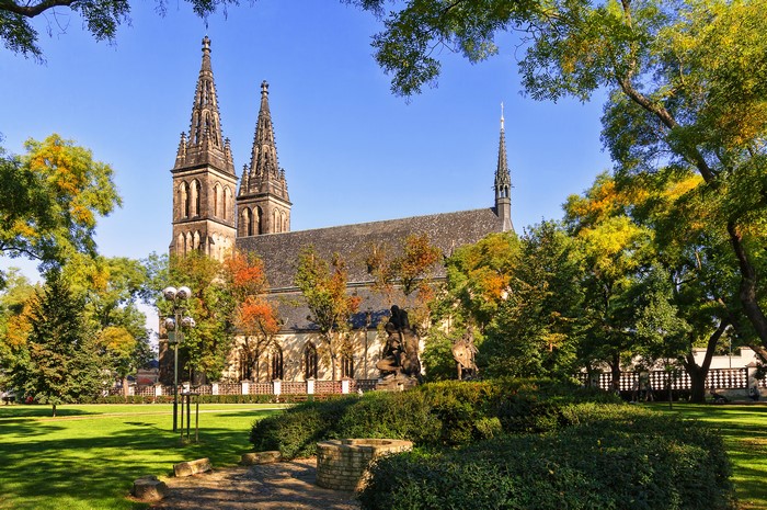 Vysehrad Park and Basilica of St Peter and St Paul, Prague