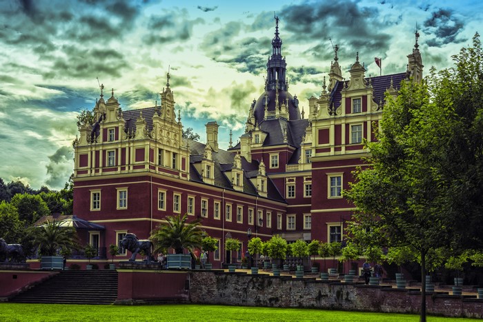 Muskau Park Palace in Germany