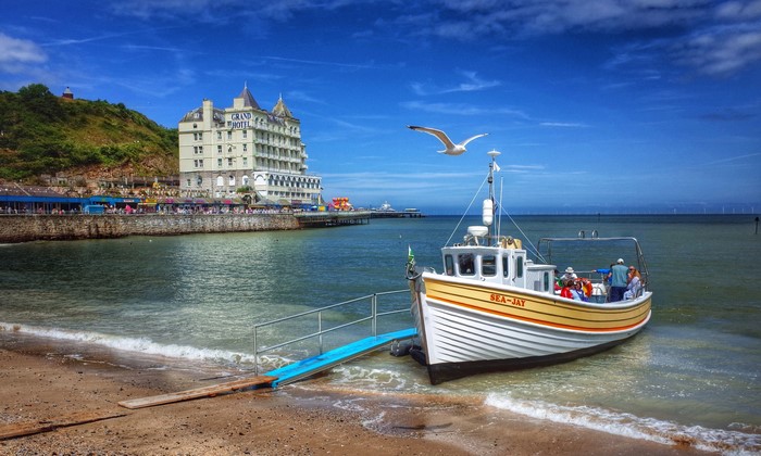 Motorboat at Llandudno, United Kingdom