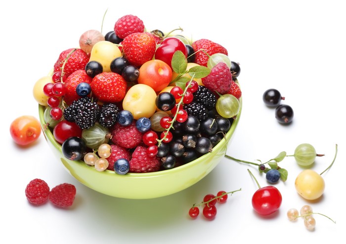 Bowl of Mixed Berries and Currants