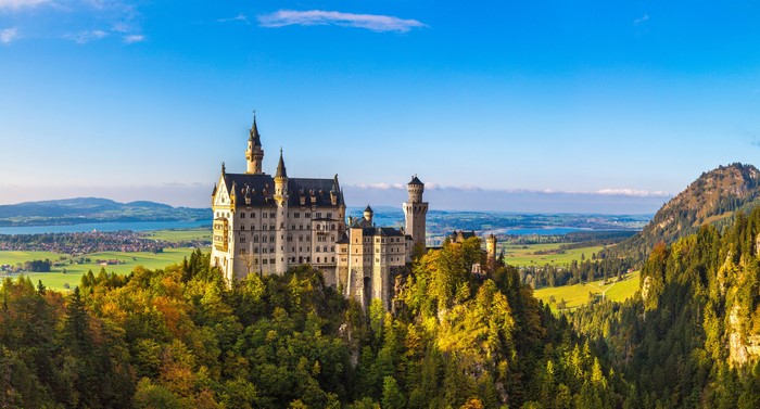 Neuschwanstein Castle in Bavaria, Germany