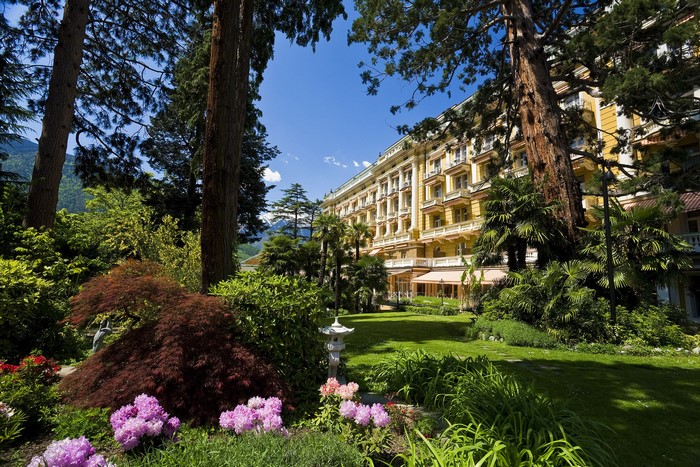 Palace Merano hotel with garden in Italy