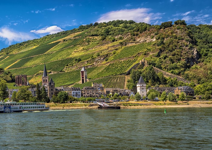 Bacharach, Germany: Riverfront Village with Vineyards