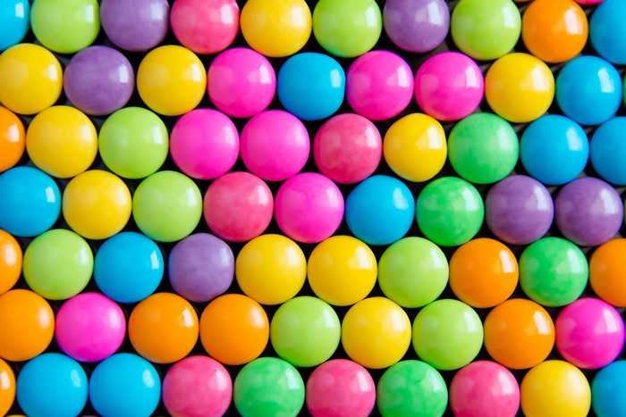 Multicolor candies texture