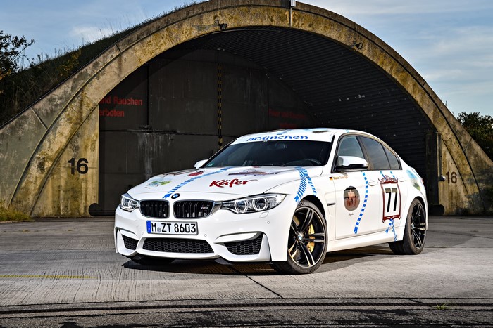 4K White BMW M3 with Kafer Livery