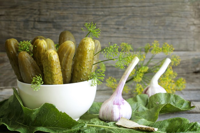 Pickled Cucumbers with Garlic and Dill