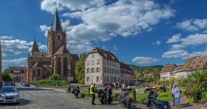 Church in Weissenburg Alsace, France