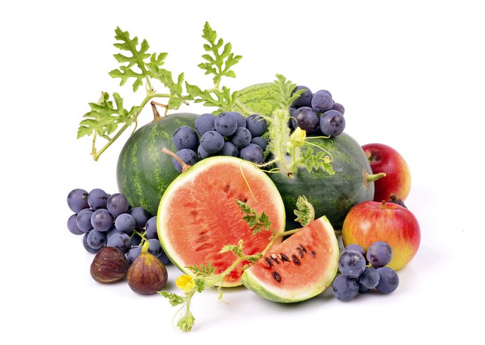 4K Fruit: Watermelons, Grapes, Apples, and Figs