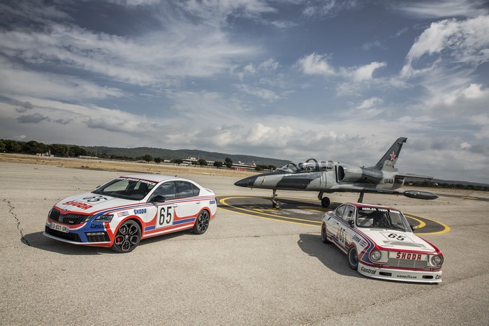 Skoda Octavia, 130 RS, and Jet Airplane