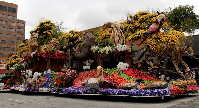 Prosperity in the Wild Parade Float with Animals
