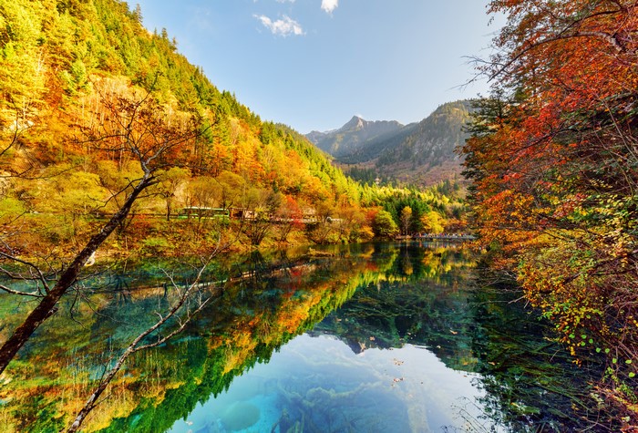 Autumn at Jiuzhaigou Park, China