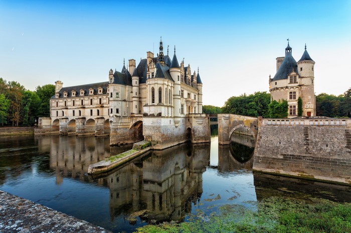 Château de Chenonceau over the Cher River, France