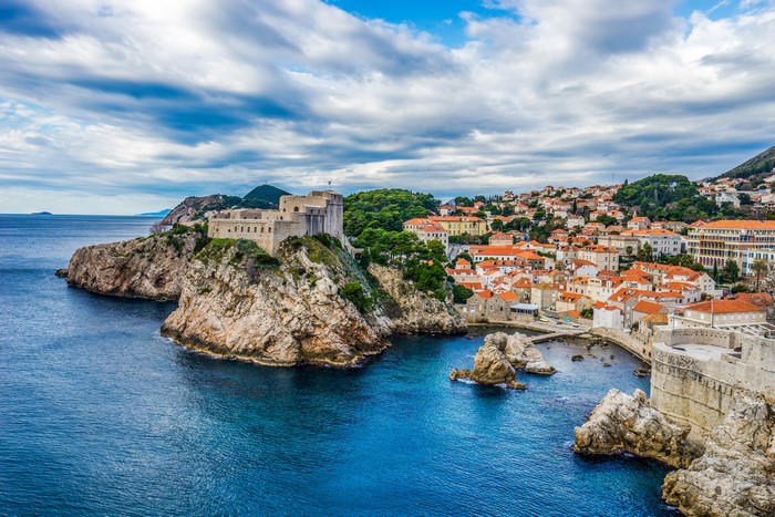 Dubrovnik, Croatia: Castle and Coastal Cityscape