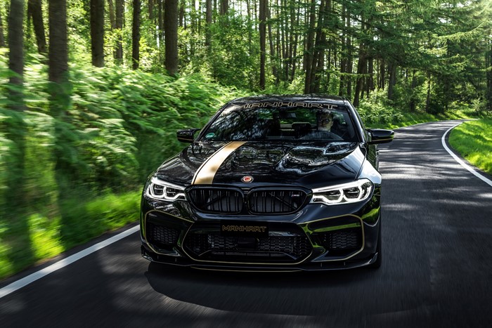 Manhart MH5 700 BMW M5 F90 on a Forest Road