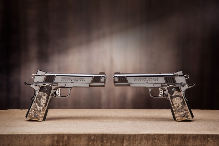 Two Colt 1911 Engraved Pistols
