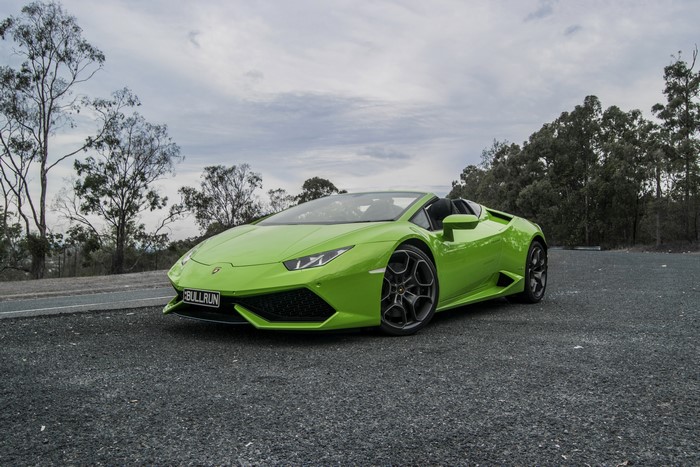 Lime Green Lamborghini Huracan Convertible