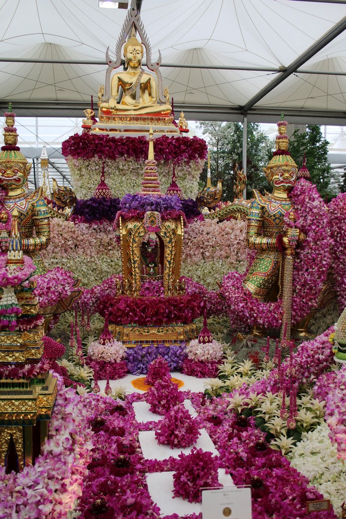 Thai Buddhist Flower Display at Chelsea Flower Show