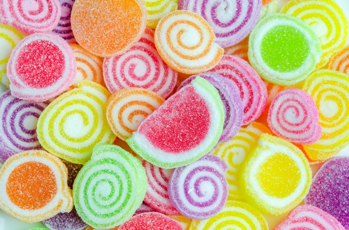 Colorful Marmalade Candies Texture