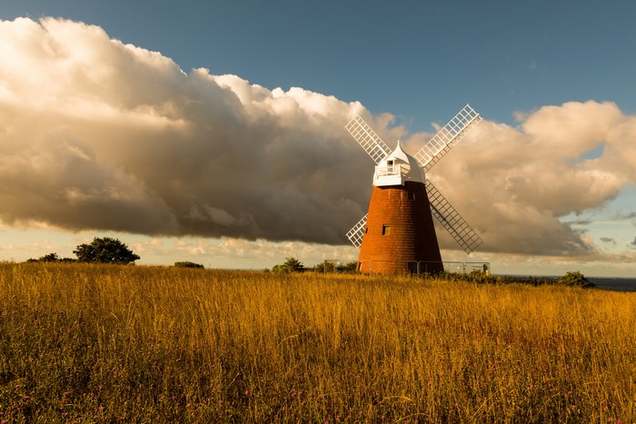 Halnaker Windmill, England, Autumn, Fields, Mill, Clouds, Grass, HD ...