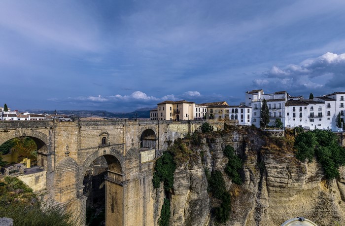 Puente Nuevo Bridge and Houses in Ronda, Andalusia, Spain