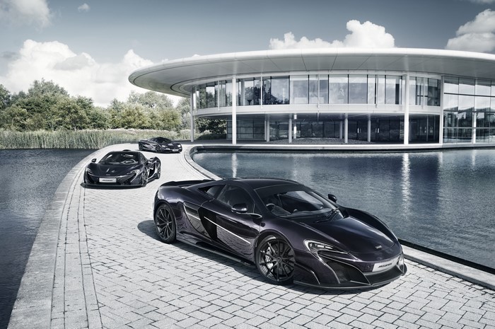 McLaren P1 and 650S cars at McLaren Technology Centre