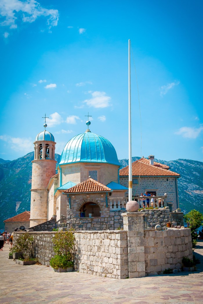 Our Lady of the Rocks church in Perast, Montenegro