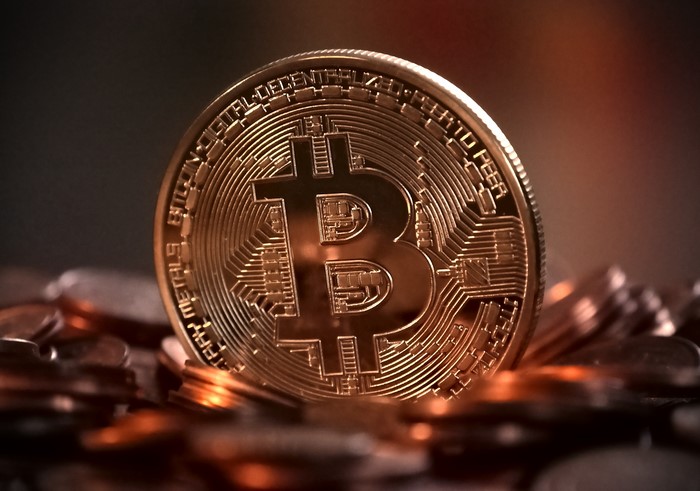 4K Bitcoin Coin Close-up